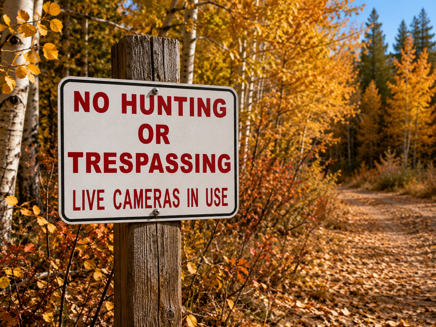 No Hunting or Trespassing